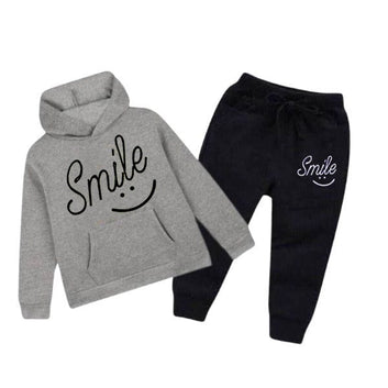 Smile Printed Kids Hoodie Set