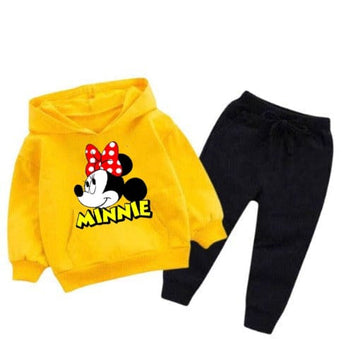 Minnie Printed Kids Hoodie Set