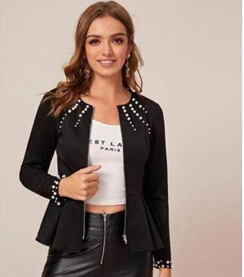 Pearl Zipper Jacket