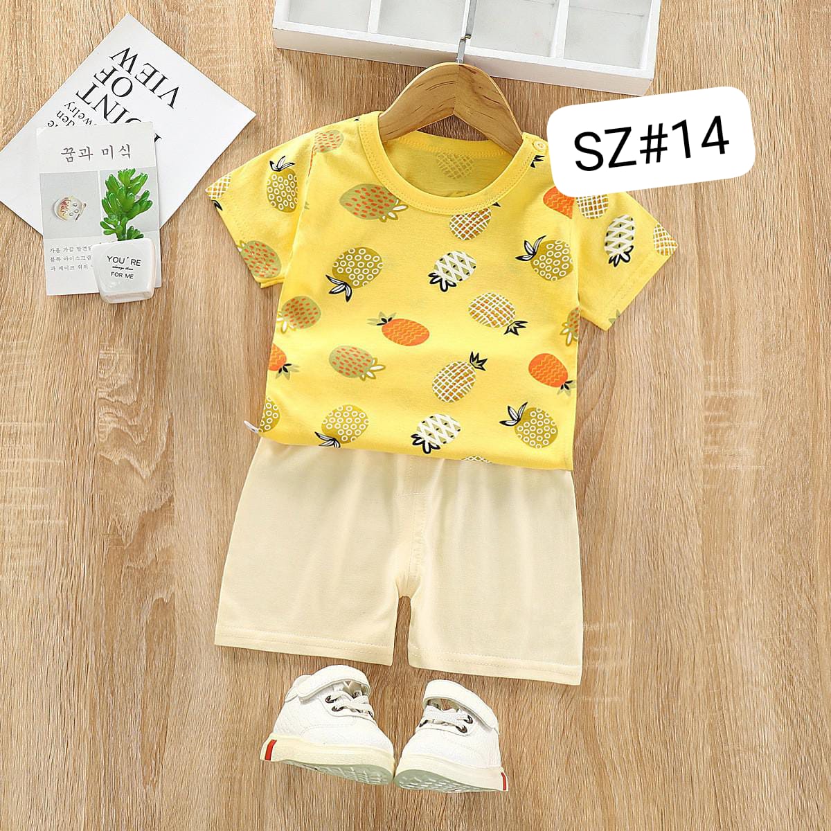 Pineapple Print Kids Short