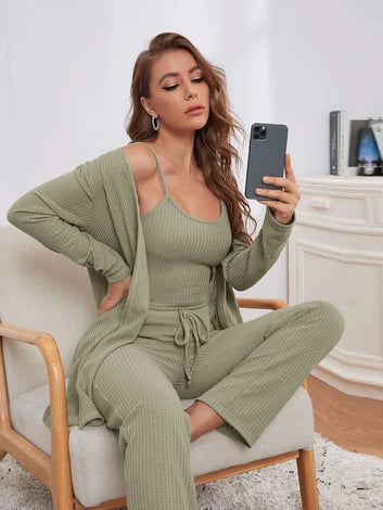 Women 3 Piece Sets Lounge Wear