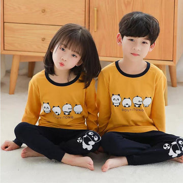 Panda Printed Dress Kids Wear