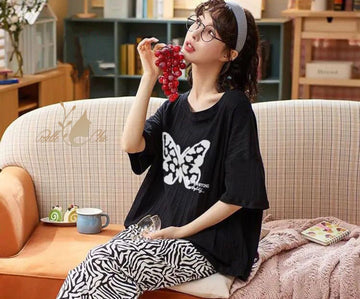 BUTTERFLY I LOVER PRINTED PJ SUIT