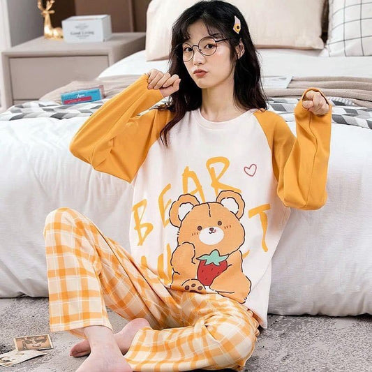 TEDDY BEAR PRINTED NIGHT WEAR